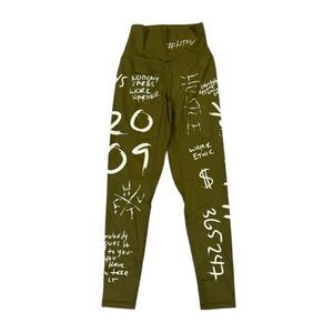 HTFU high waist analog leggings green extra small V4 limited edition